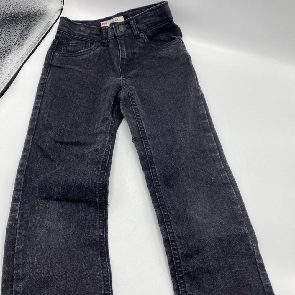 Levis 511 Slim Performance Jeans Dark Wash Waist Kids Size 7X Reg 7-8 Years Girl